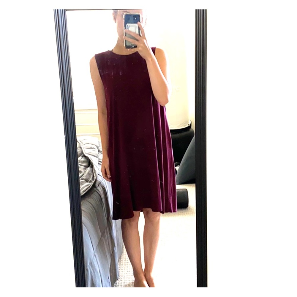 Super soft burgundy dress